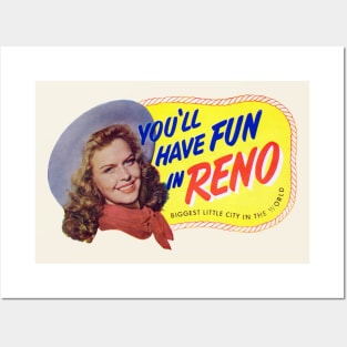 1940s Fun in Reno Nevada Posters and Art